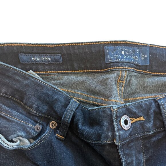 Womens Lucky Brand Lolita Slim Dark Wash Skinny Jeans Size 28 - Picture 7 of 7